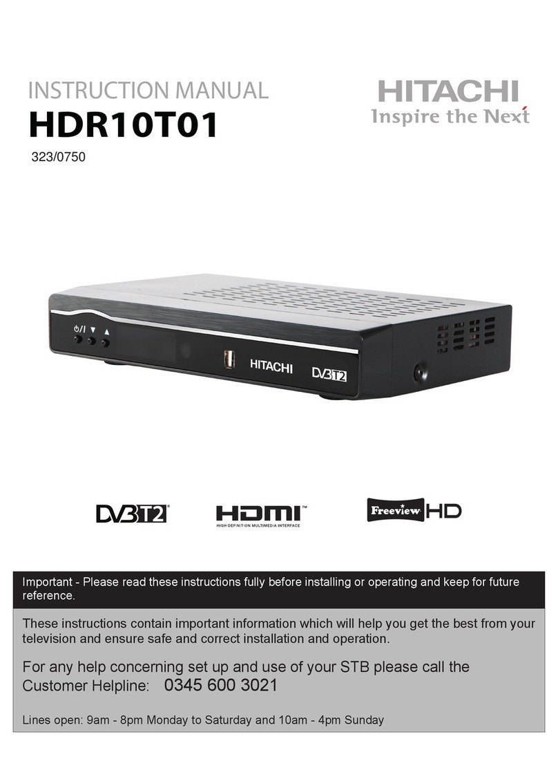 Hitachi HDR10T01 instruction manual