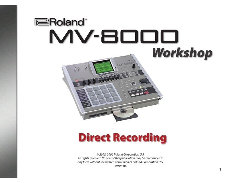 Roland MV-8000 Instruction manual