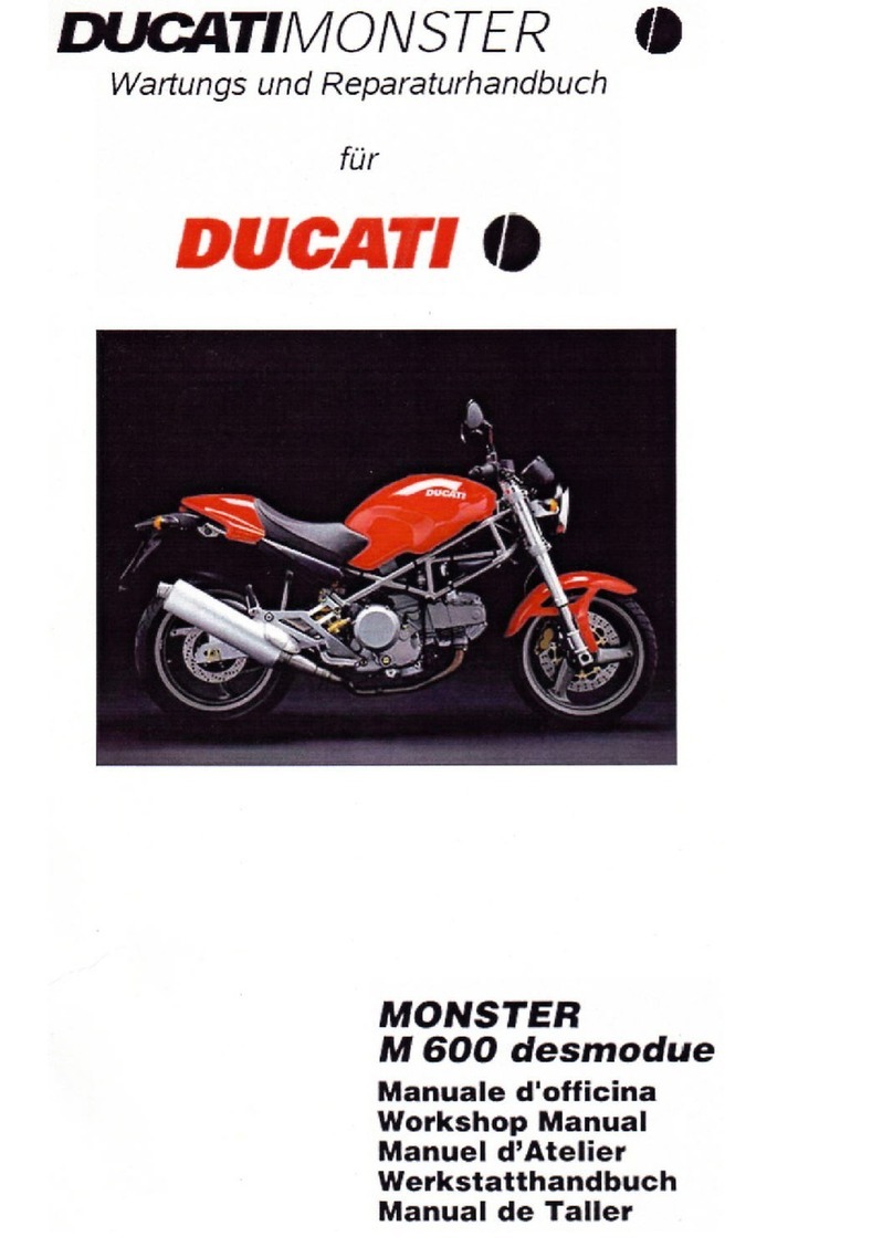 Ducati MONSTER M 600 desmodue Instruction manual