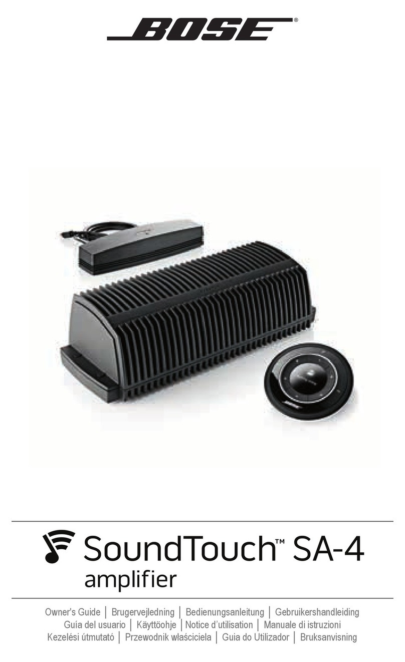 Bose SoundTouch SA-4 User manual