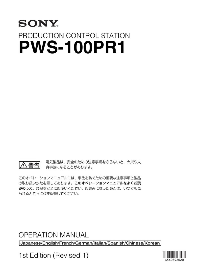 Sony PWS-100PR1 User manual