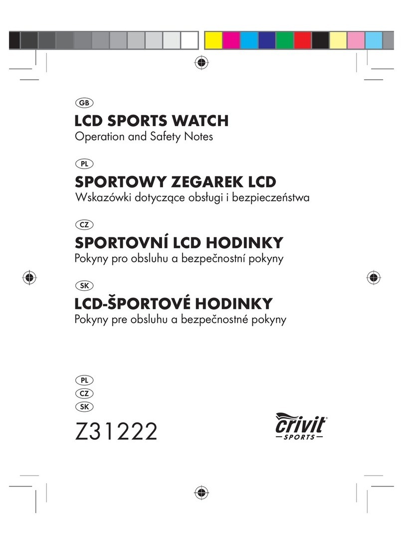 Crivit Z31222 Operation and safety notes