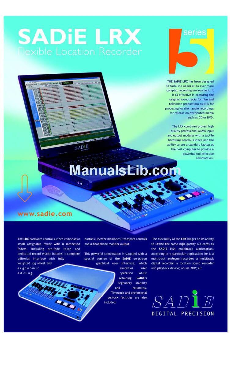SADiE LRX2 user manual