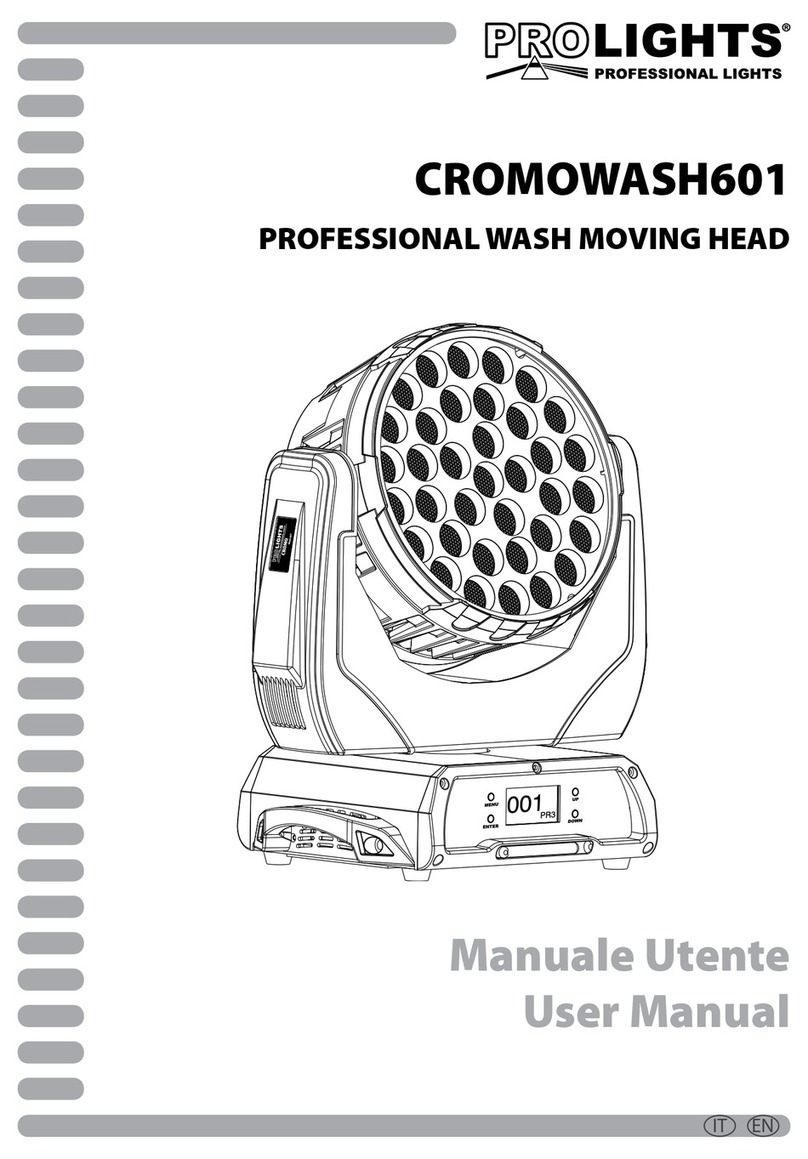 ProLights CROMOWASH601 user manual