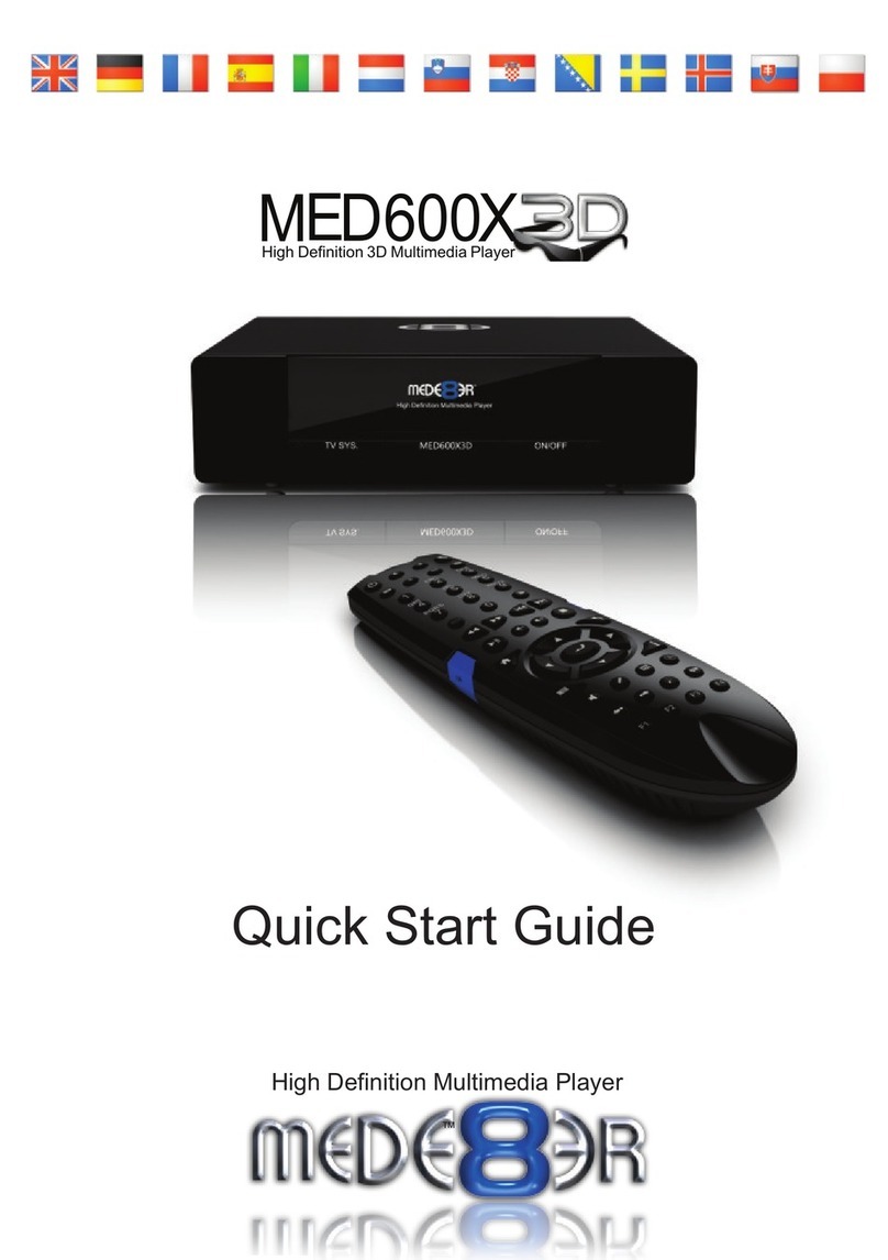 Mede8er MED600X3D quick start guide