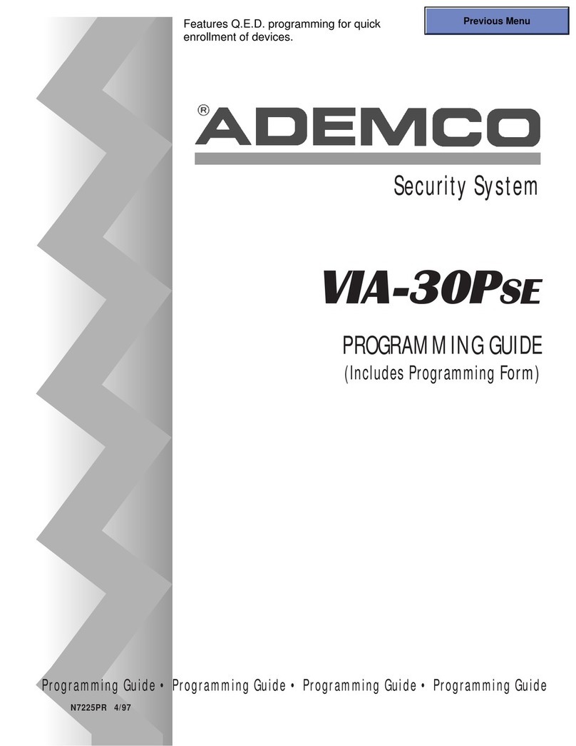 ADEMCO VIA-30PSE Operating instructions