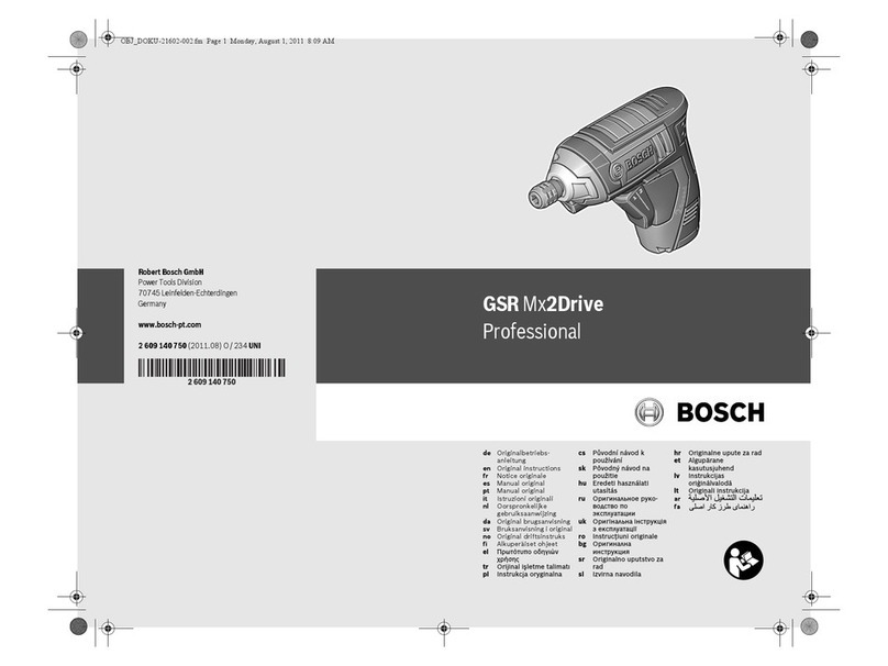 Bosch GSR Mx2Drive Professional Original instructions