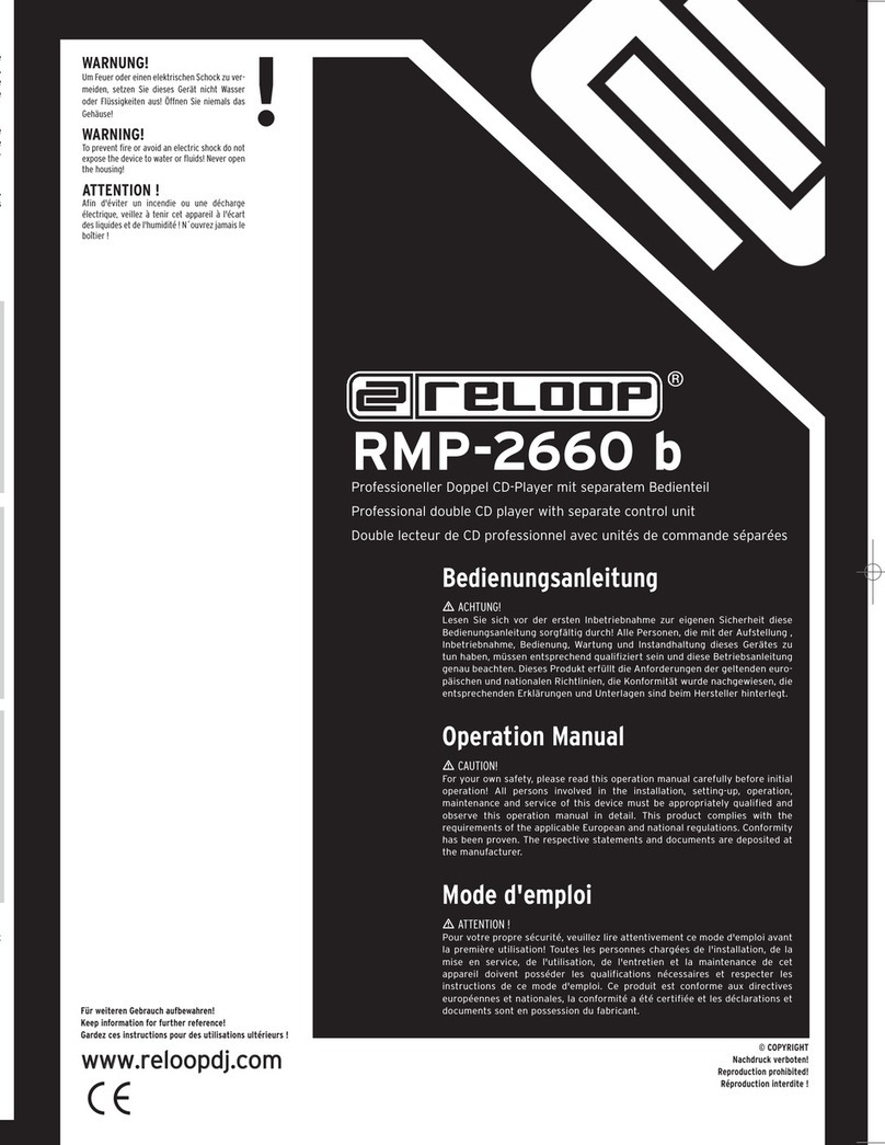 Reloop RMP-2660 b Operation manual