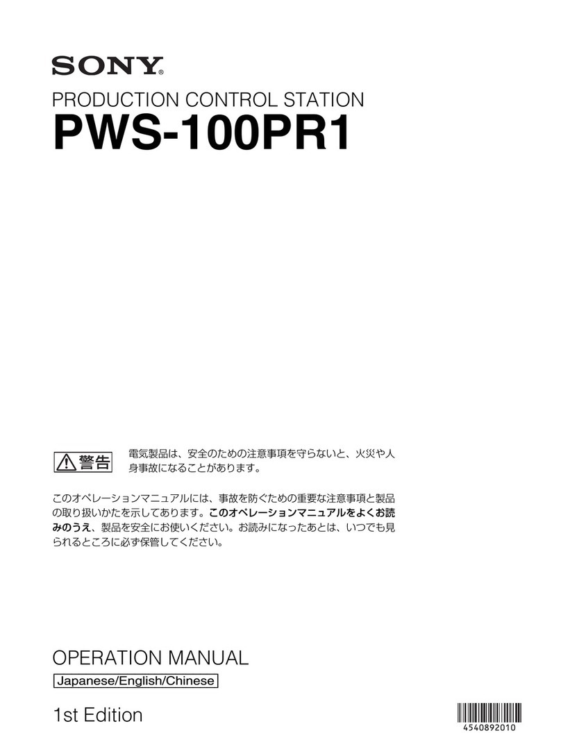 Sony PWS-100PR1 User manual
