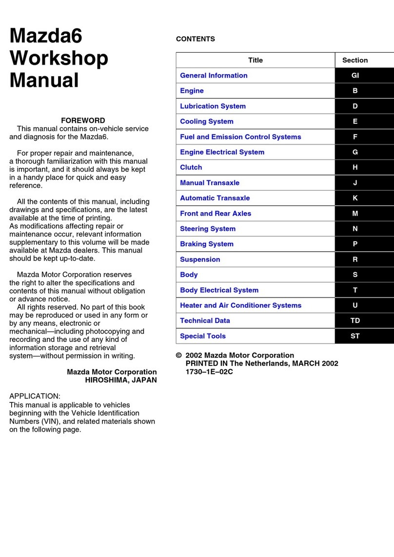 Mazda 6 2002 Workshop manual