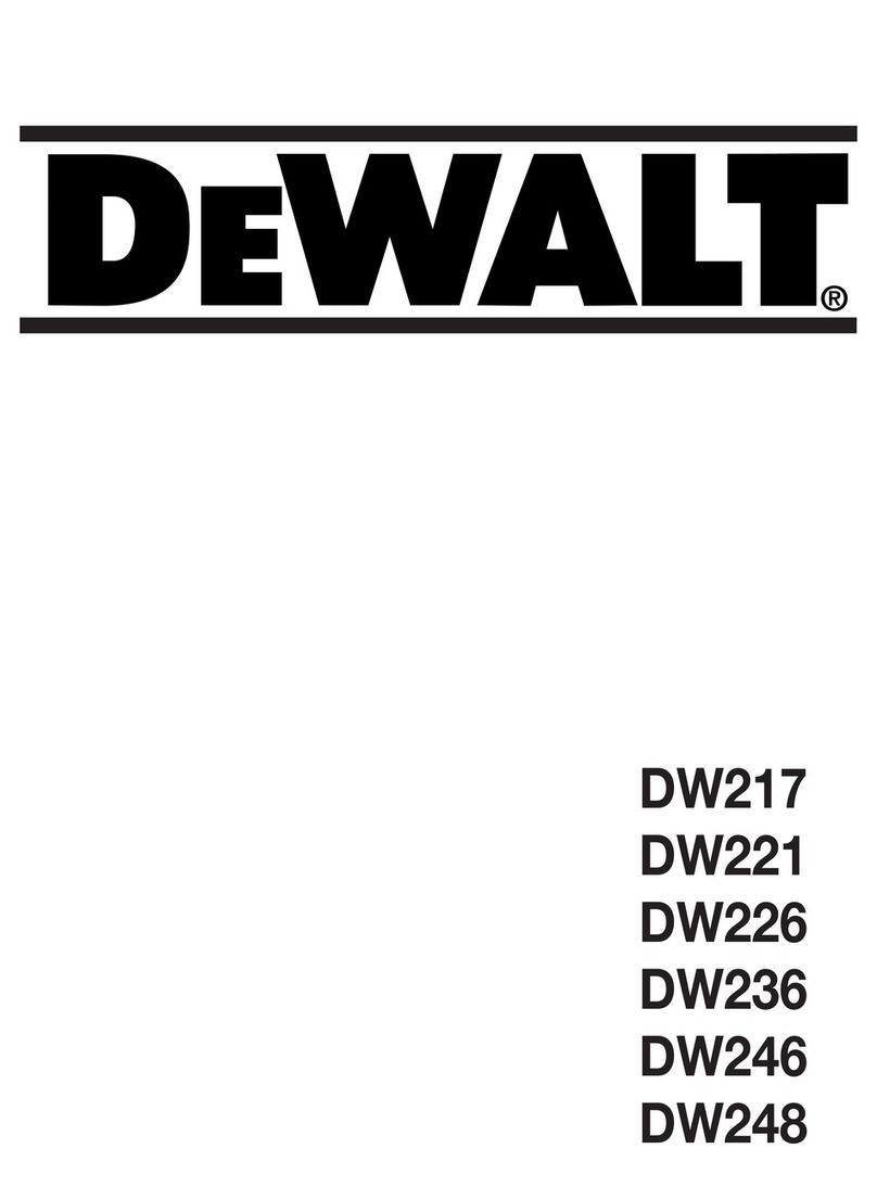 DeWalt DW217 User manual