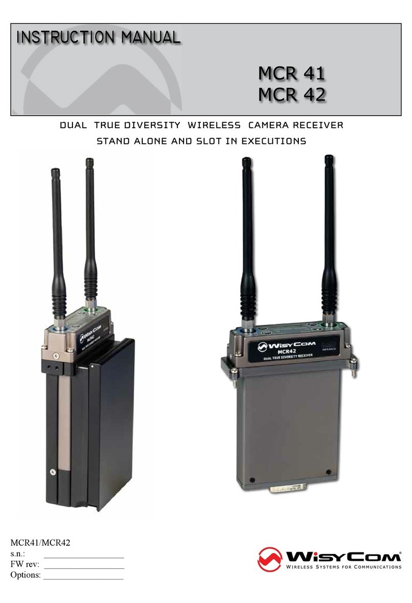 WisyCom MCR41 instruction manual
