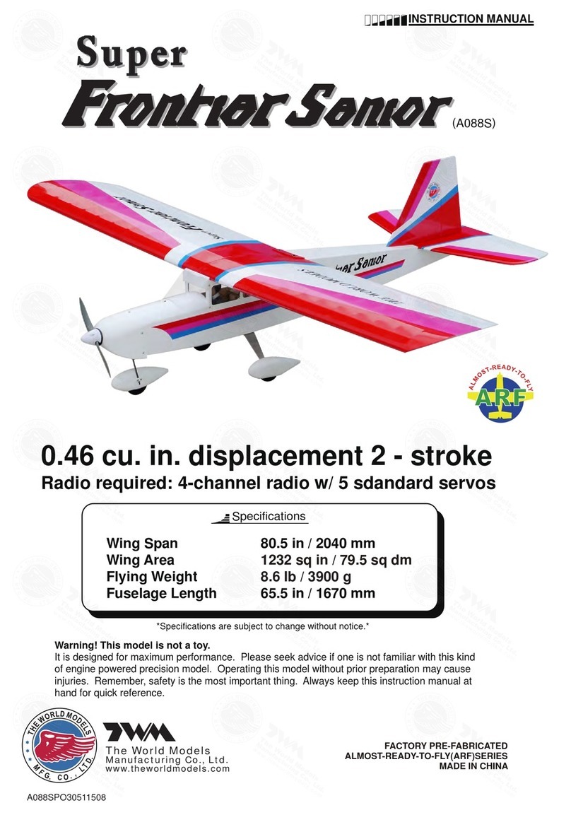 THE WORLD MODELS Super Frontier Senior A088S User manual THE WORLD MODELS Super Frontier Senior A088S User manual