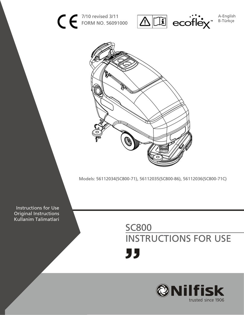 Nilfisk-Euroclean SC800 Instructions for use