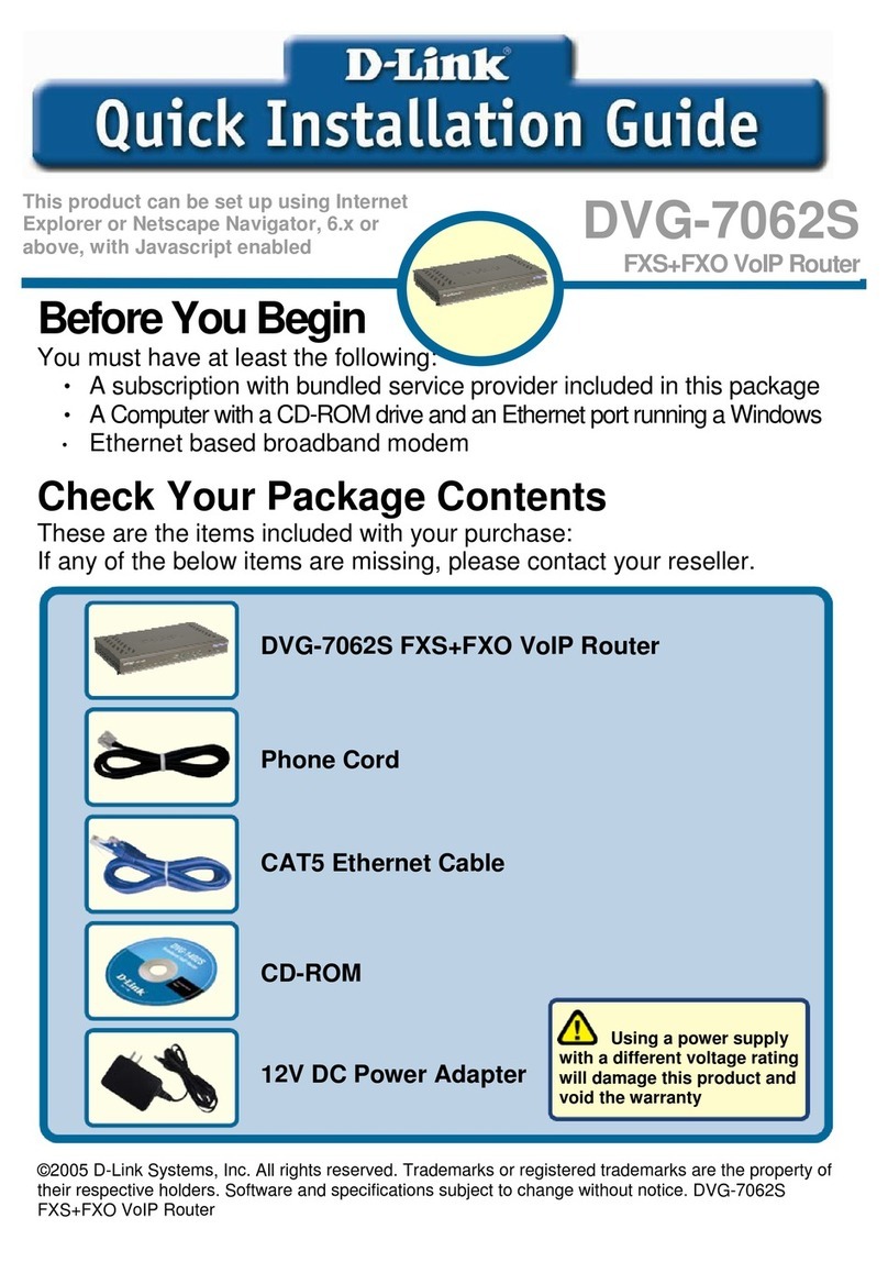 D-Link DVG-7062S User manual D-Link DVG-7062S User manual