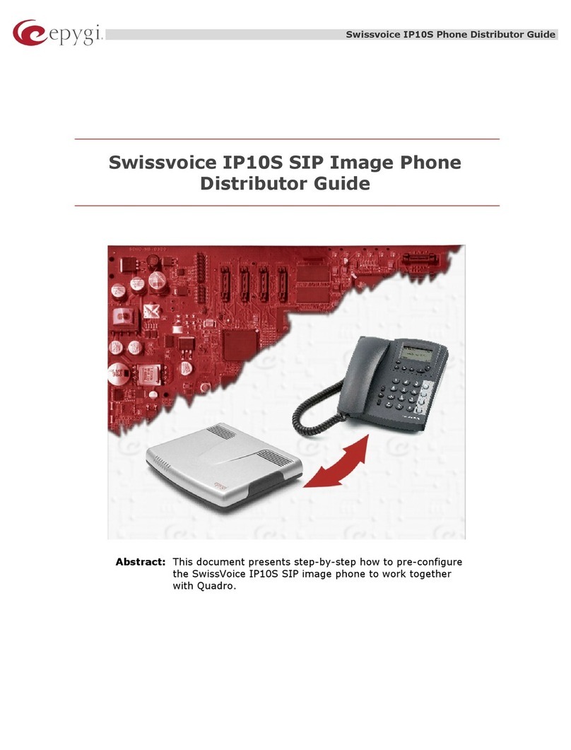 Epygi SwissVoice IP10S user guide