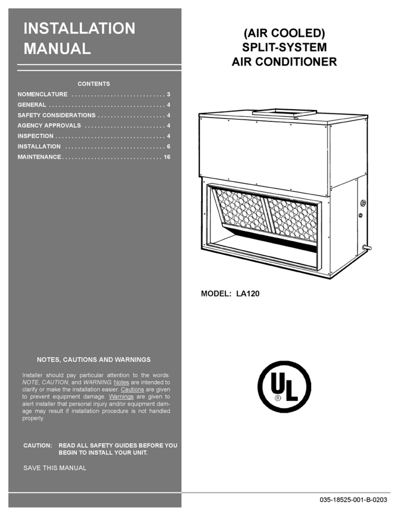 Unitary products group LA120 User manual