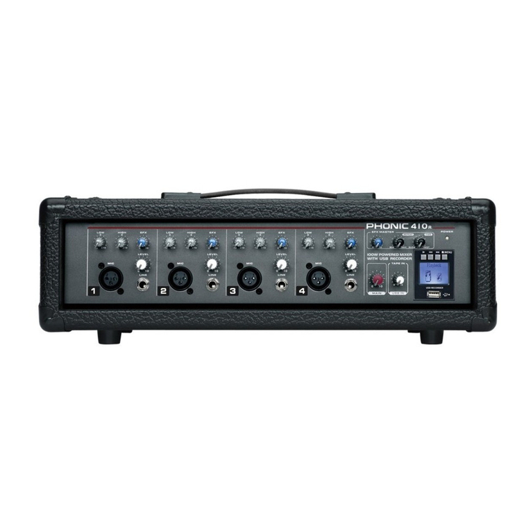 Phonic POWERPOD 410R user manual