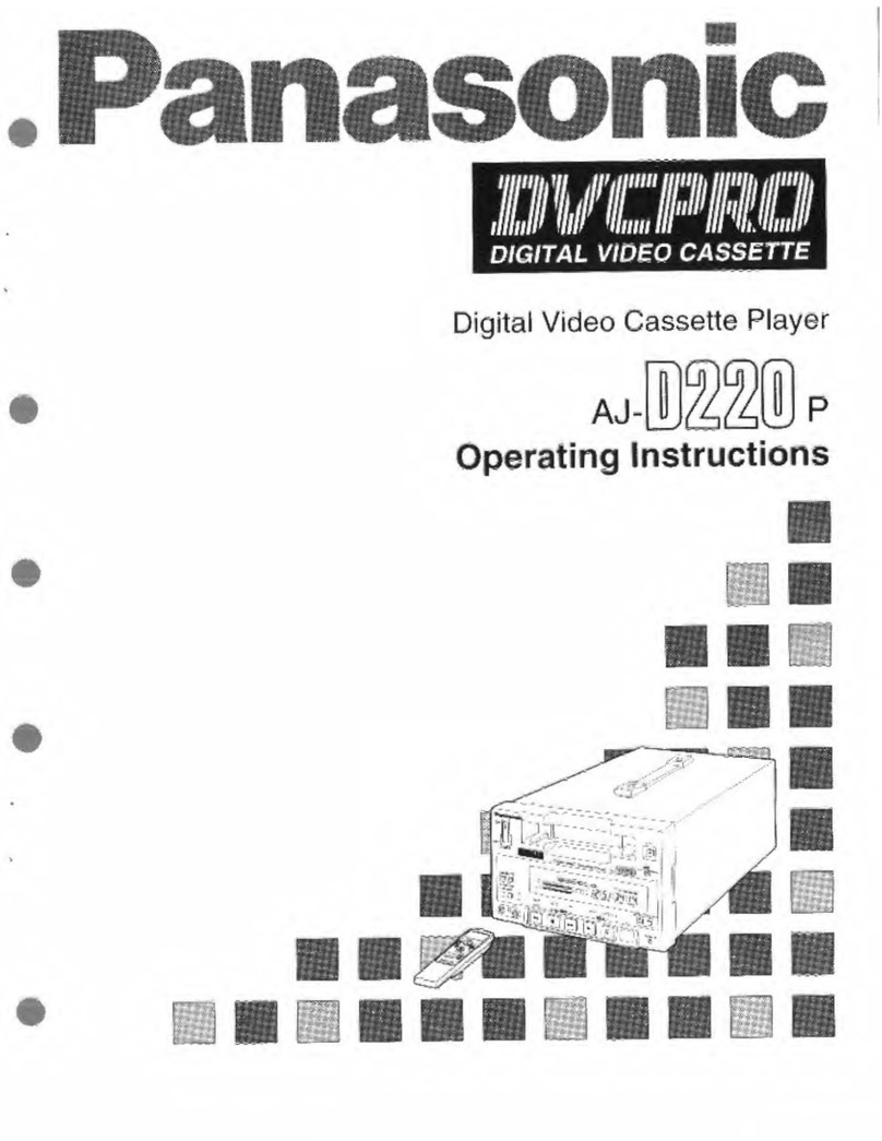 Panasonic AJD220P - DVC PRO User manual