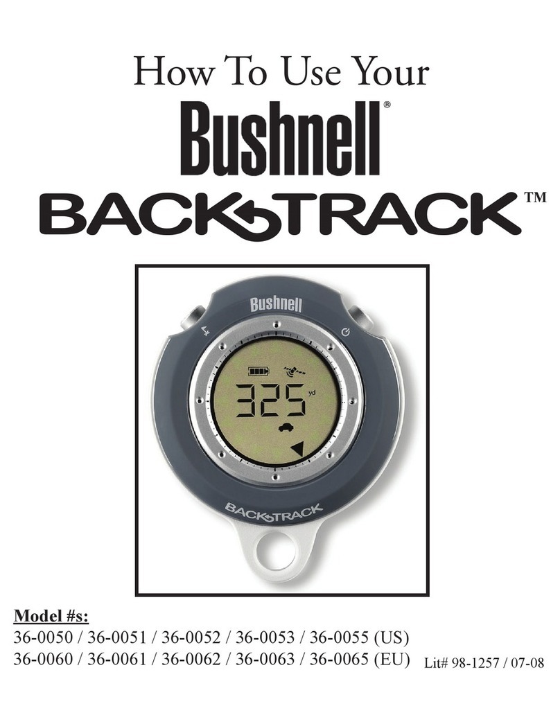 Bushnell BackTrack 36-0050 How to use