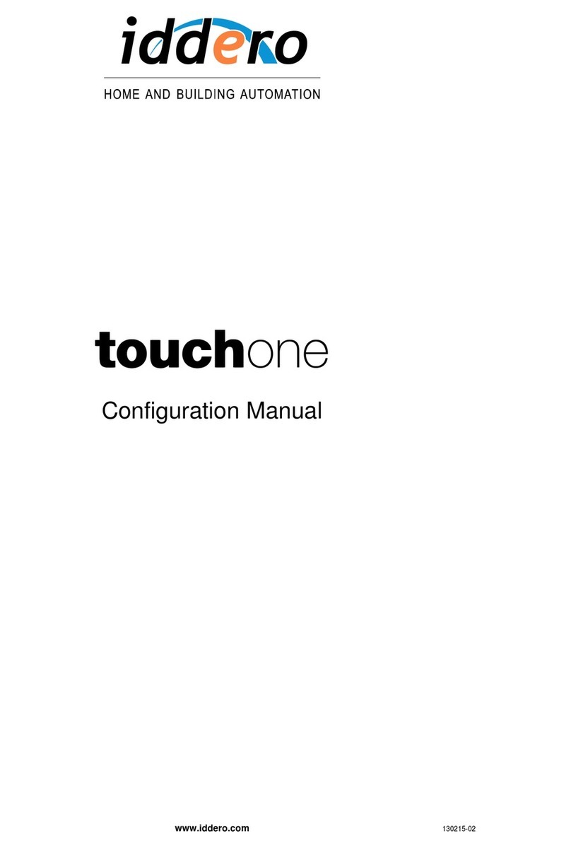 Iddero Touchone Configuration manual