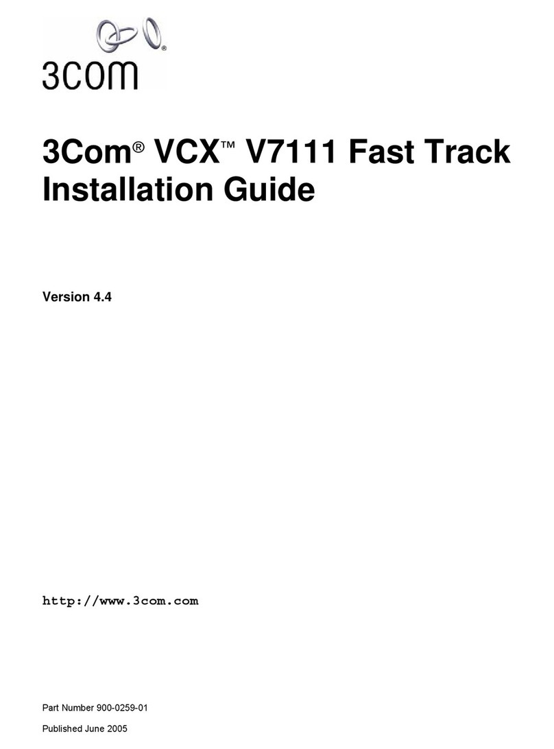 3Com VCX V7111 User manual