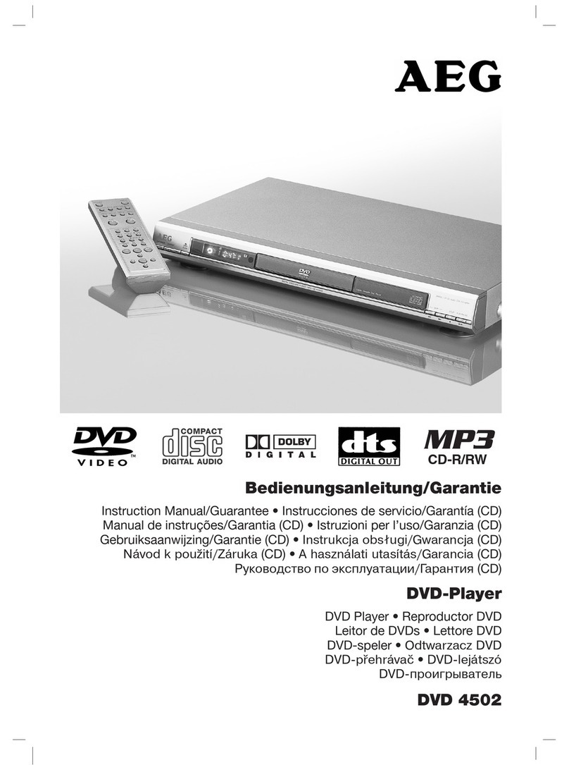 AEG DVD 4502 User manual