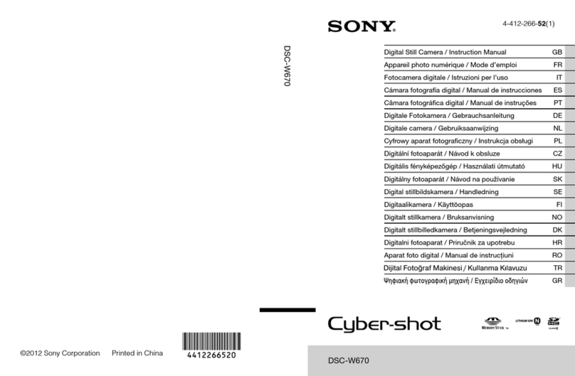 Sony Cyber-shot DSC-W670 instruction manual
