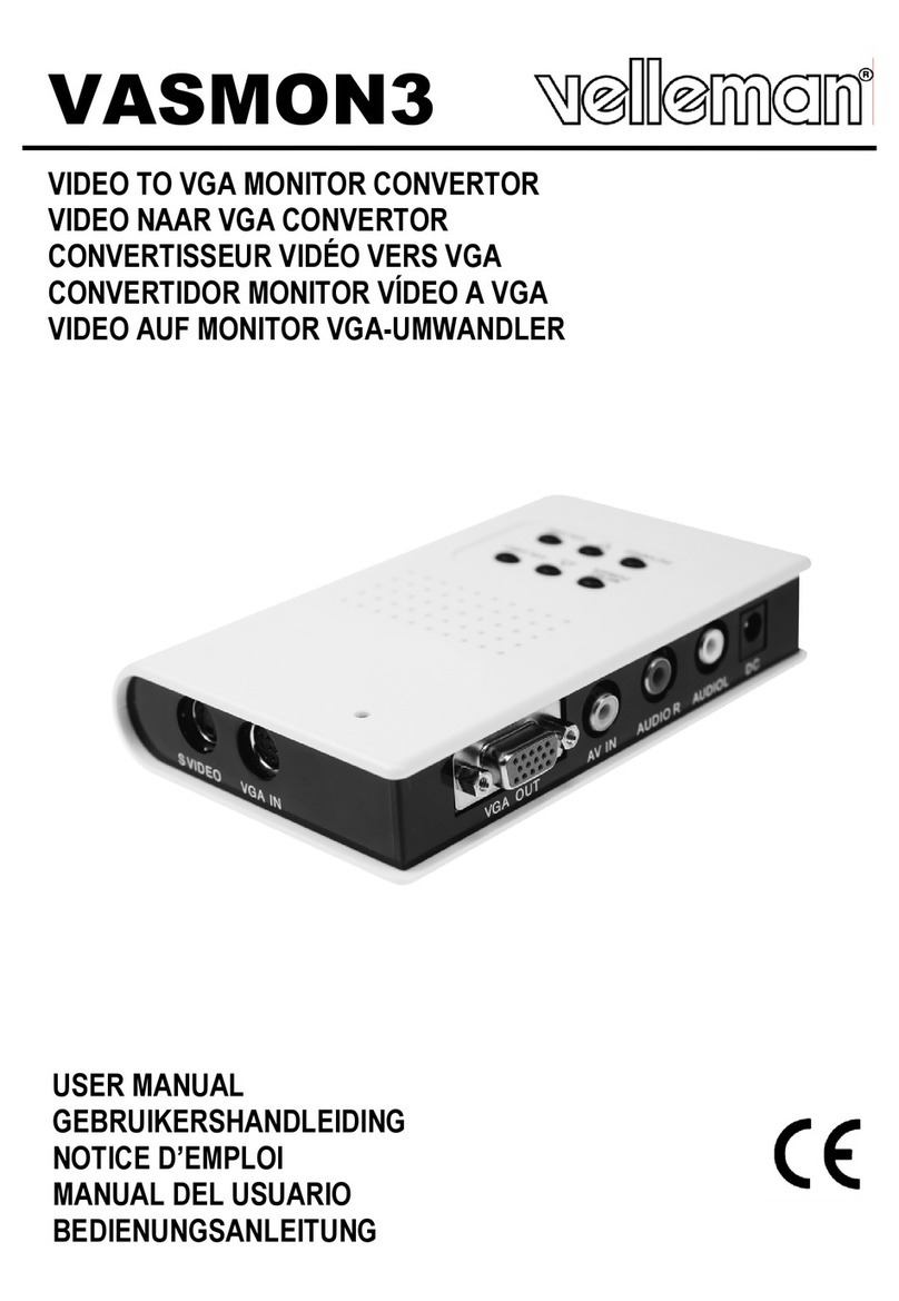 Velleman vasmon3 user manual