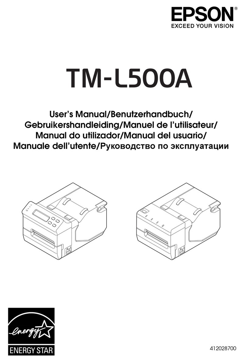 Epson TM-L500A User manual