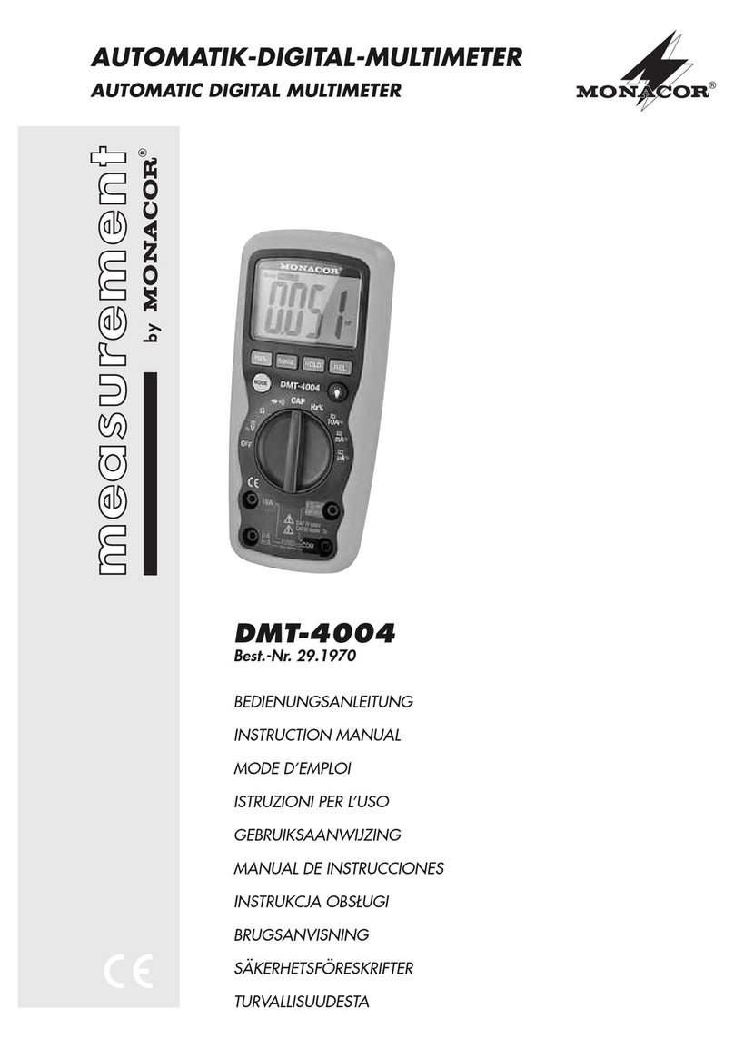 Monacor DMT-4004 User manual Monacor DMT-4004 User manual