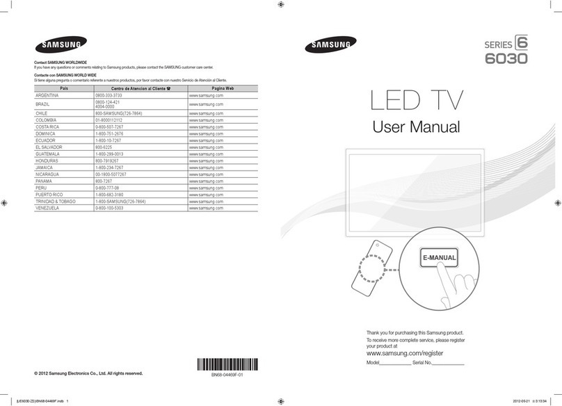 Samsung 6030 SERIES User manual Samsung 6030 SERIES User manual
