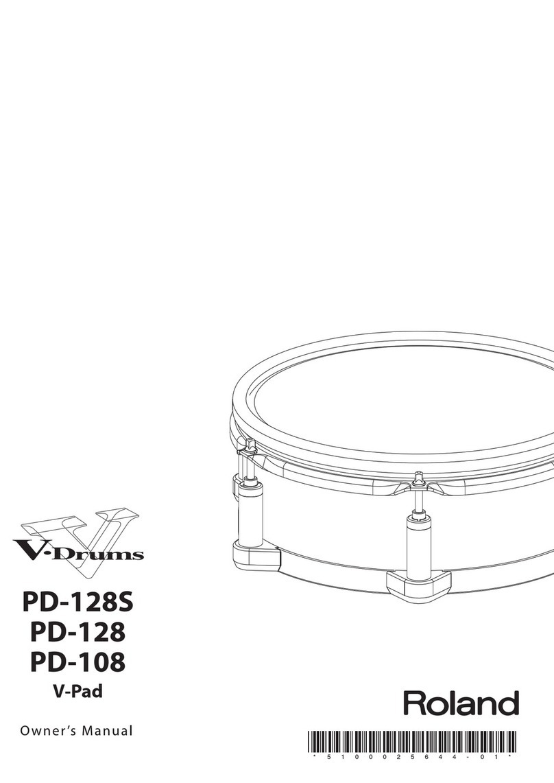 Roland pd-128s User manual