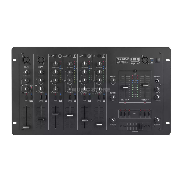 IMG STAGE LINE MPX-206 instruction manual