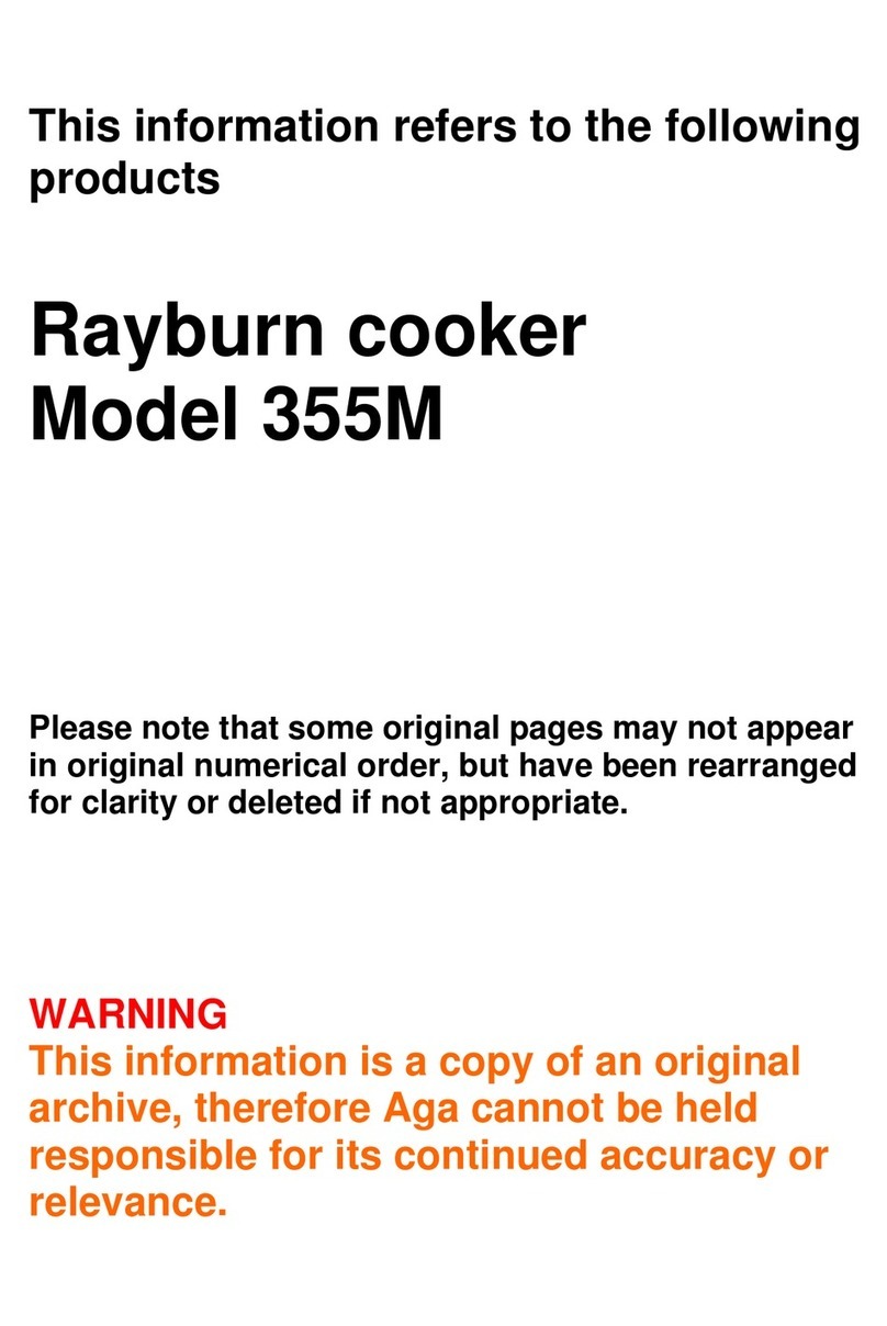 Rayburn 355m User instructions