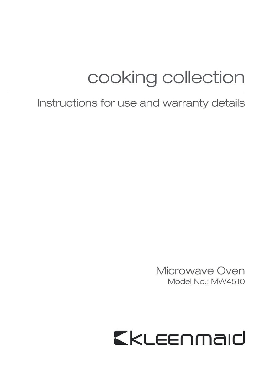 Kleenmaid MW4510 Installation guide