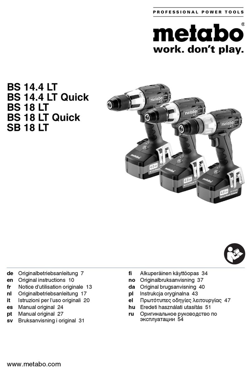 Metabo BS 14.4 LT User manual