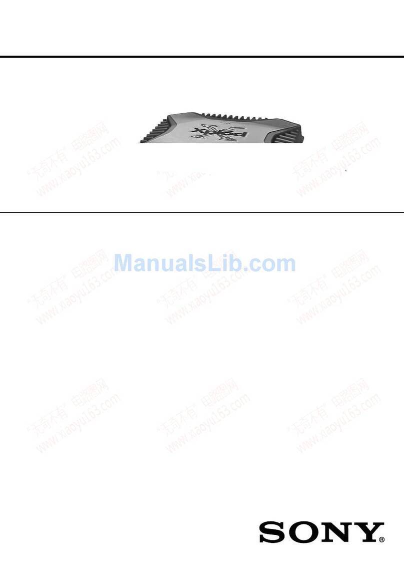 Sony XM-754SX Primary User manual