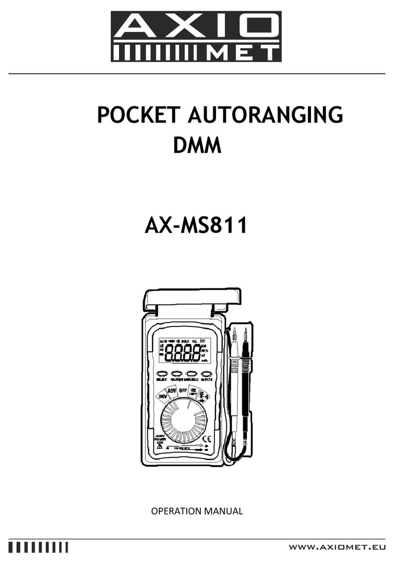 Axio MET AX-MS811 Operation manual