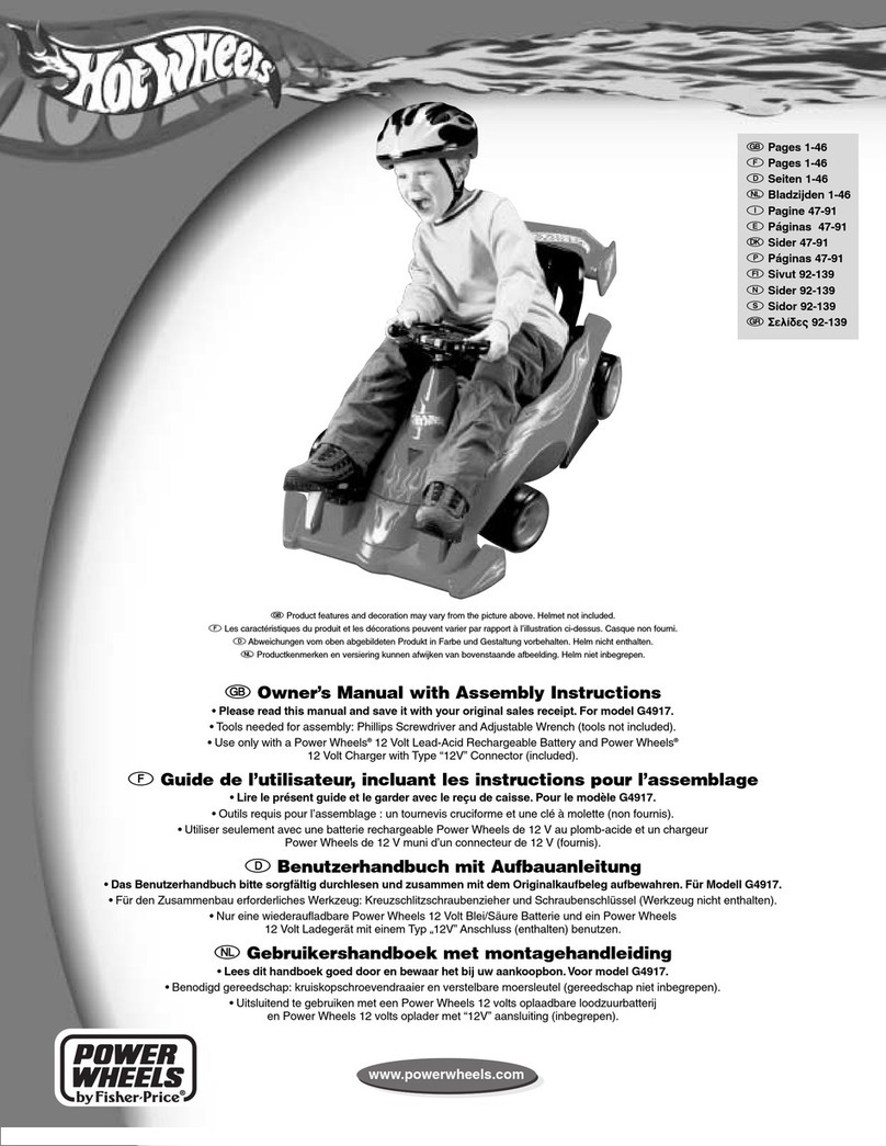 Hot Wheels G4917 Owner's manual with assembly instructions
