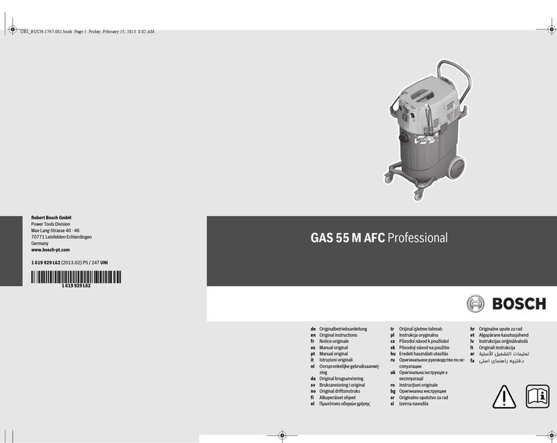 Bosch GAS 55 M AFC Professional User manual