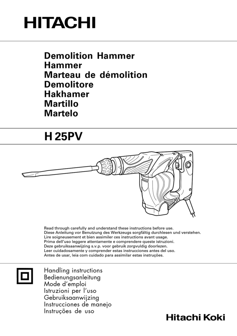 Hitachi H 25PV Handling instructions