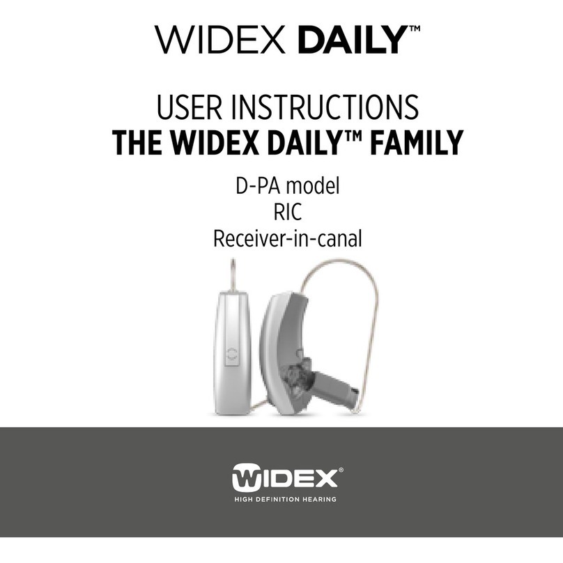 Widex DAILY D-PA User manual Widex DAILY D-PA User manual