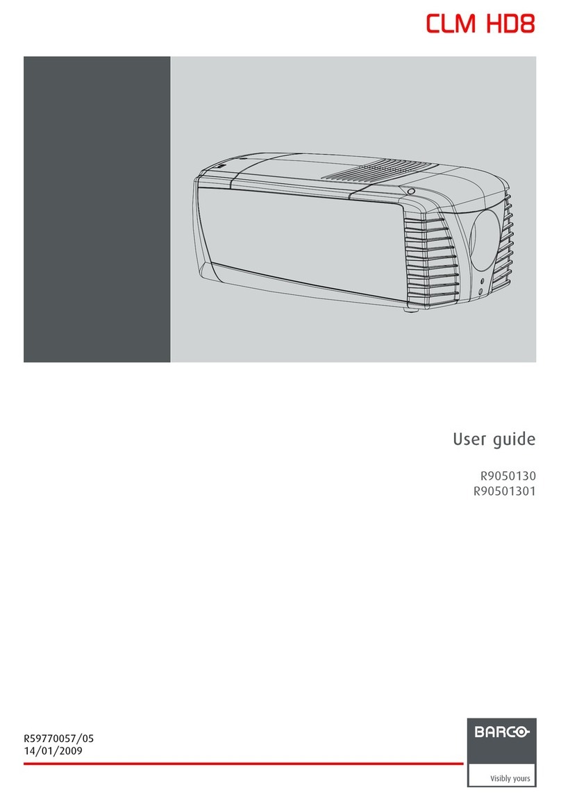Barco CLM HD8 User manual