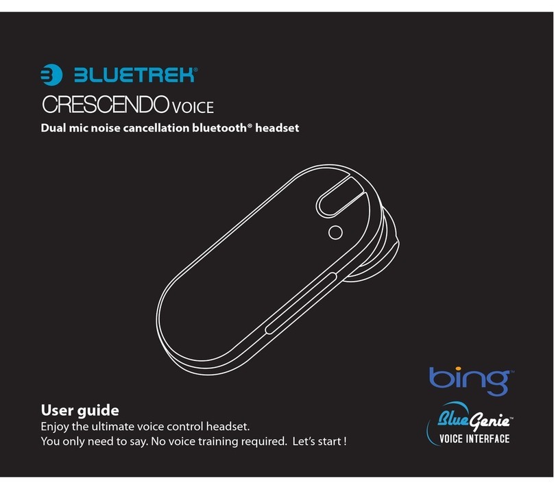 BlueTrek CRESCENDO - User manual BlueTrek CRESCENDO - User manual