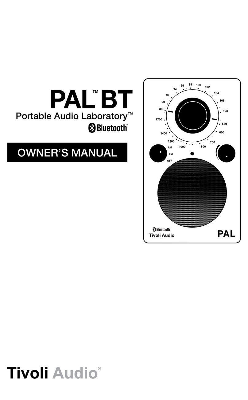 Tivoli Audio PAL BT owner's manual