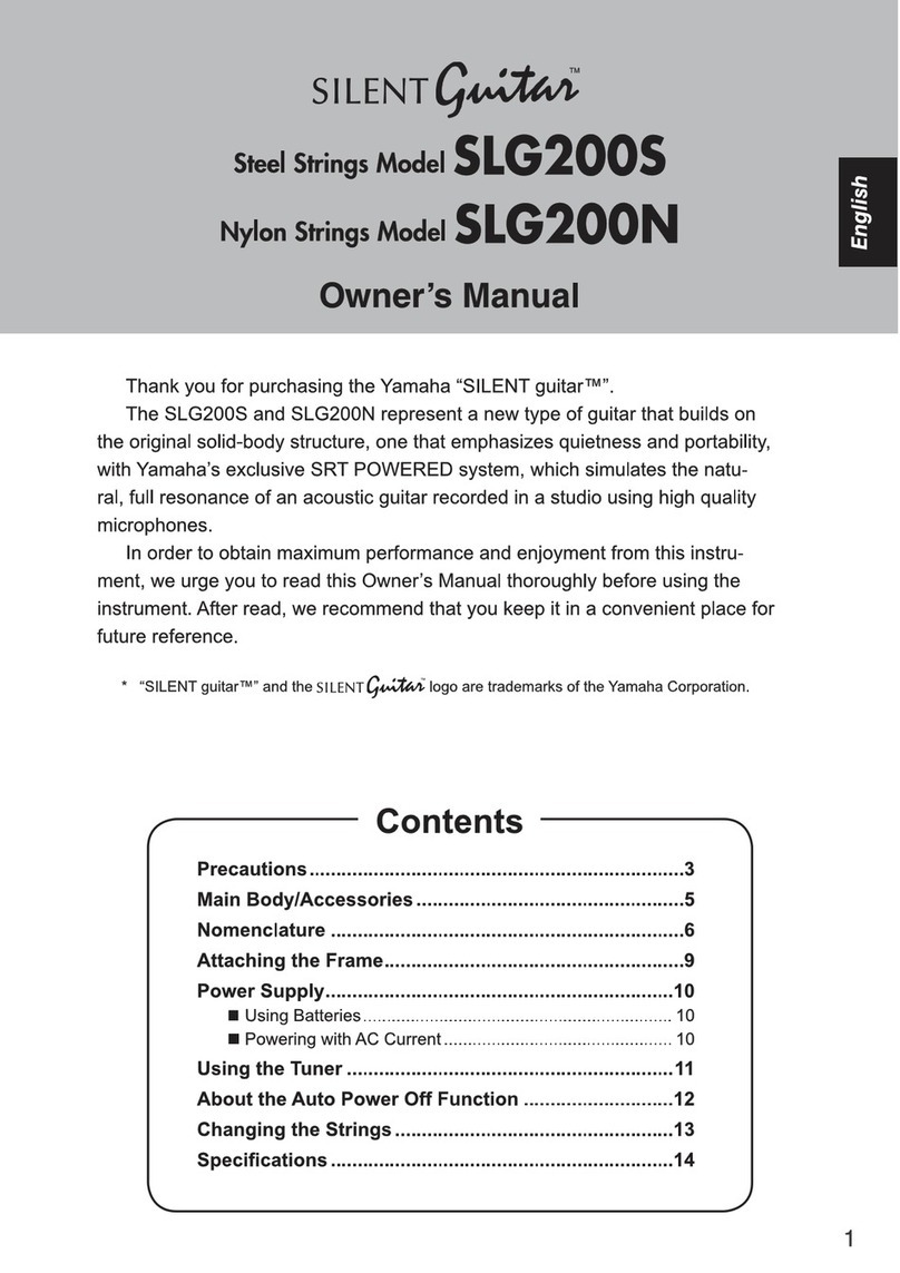 Silent Guitar SLG200S owner's manual