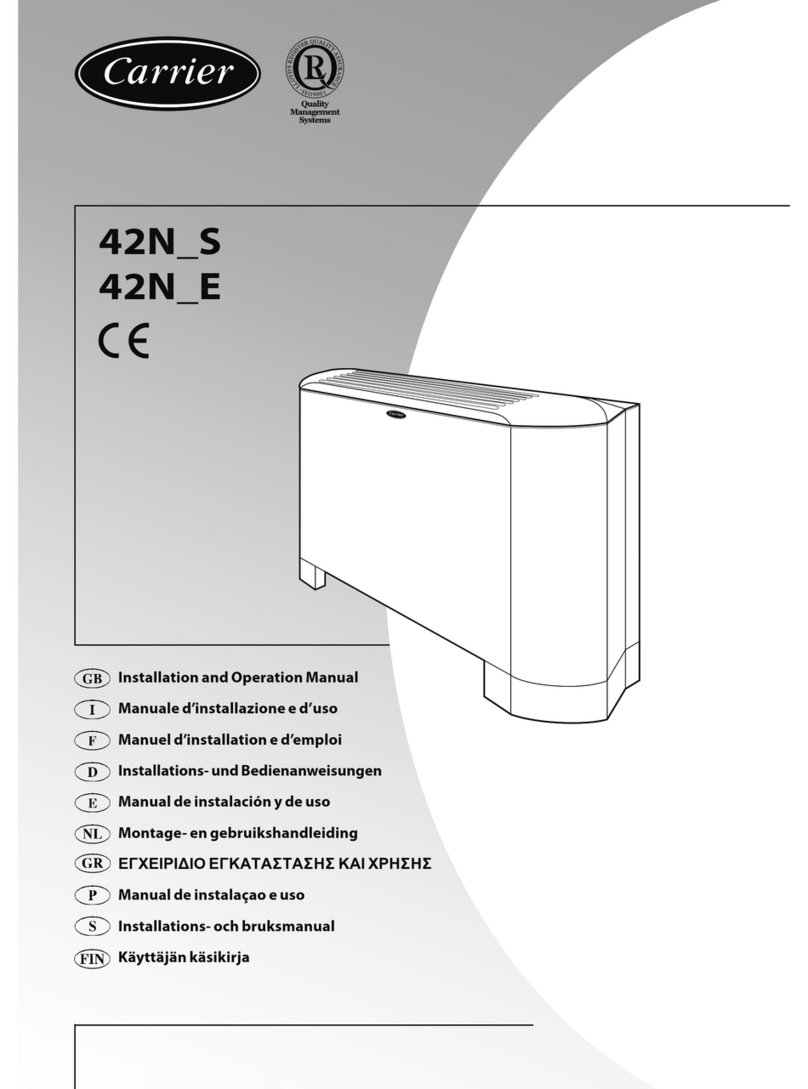 Carrier 42N S Series Installation and operation manual