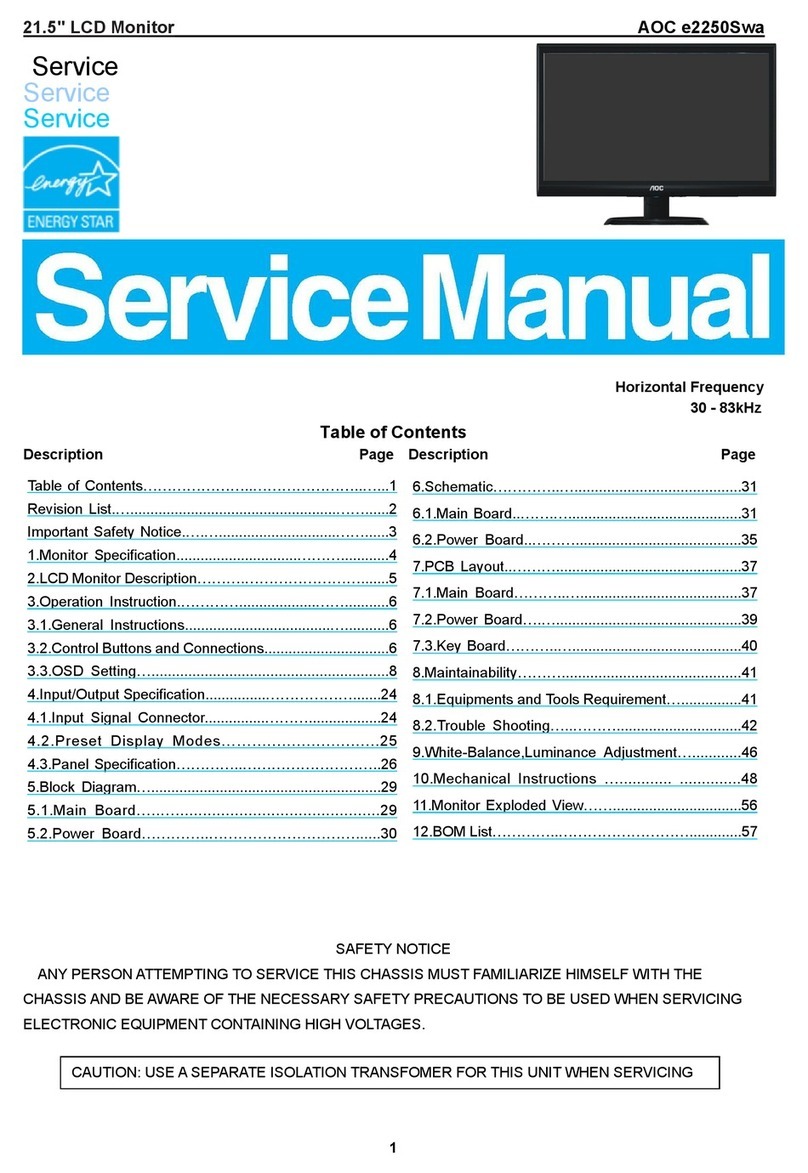 AOC e2250Swa User manual