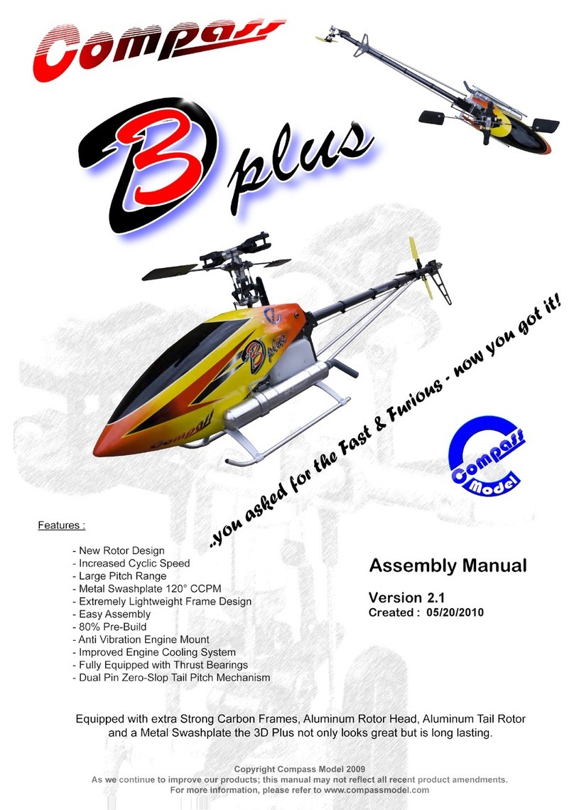 Compass 3D Plus Nitro Powered Helicopter User manual